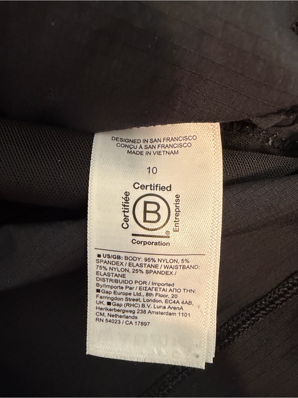 ATHLETA TREKKI SHORT BLACK SIZE 10 - Picture 2 of 5